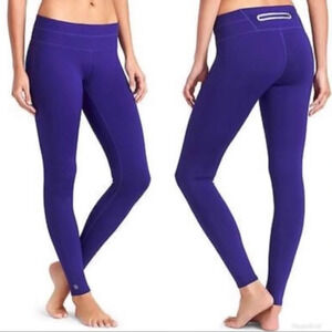 Athleta Sonar Sapphire Blue Leggings Tights Size Small